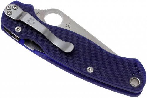 Складной нож Spyderco Para Military 2 Dark Blue - 81GPDBL2 фото 6